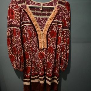 Boho free people patterned dress